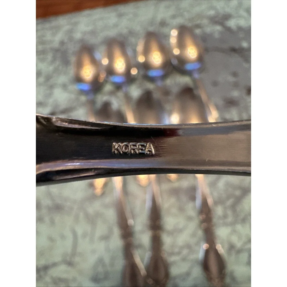 Imperial‎ Stainless Silver Flatware Korea Set of 8 Soup Spoons